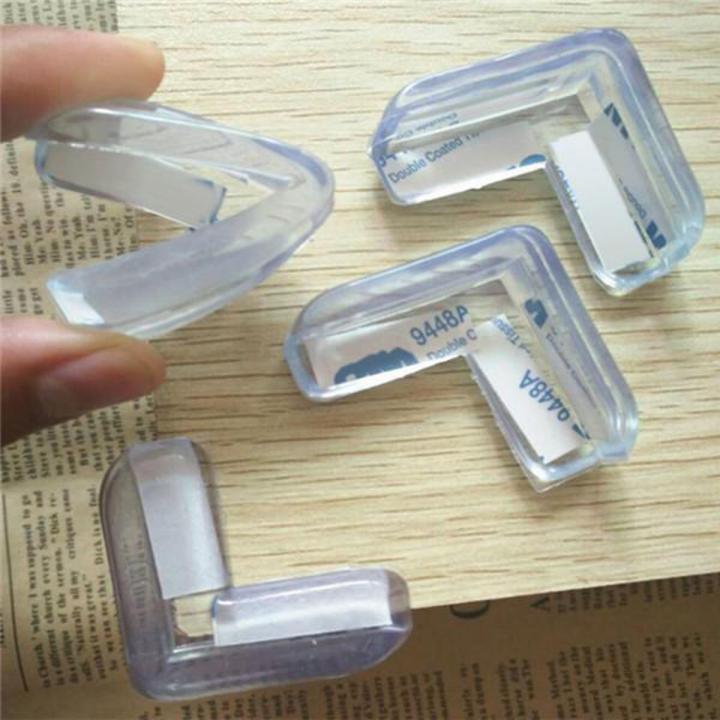 Corner Guards Toddler Safety Corner Protector Transparent Shelf Edge Bumper for Sharp Table Edge, Bed, Chair & Furniture (Pack of 4)