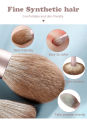 Zoreya 13pcs Makeup Brush Set Kit Soft Fiber Eye Face Eye Shadow Brushes Cosmetic Tools High Quality Synthetic Hair Gift Box Pro. 