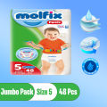 Molfix Diaper Jumbo Pack Pants, Size 5 (12-17KG-48Pcs). 