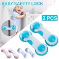 2pcs Child Safety Cabinet Lock Baby Proof Security Protector Drawer Door Cabinet Lock Plastic Protection Kids Safety Door Lock. 