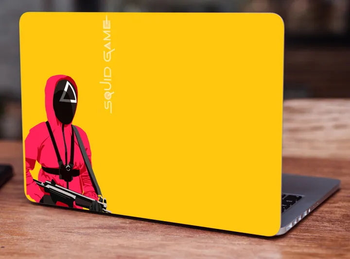Squid%20Games%20Web%20Series%20Yellow,%20Laptop%20Skin%20Vinyl%20Sticker%20Decal,%2012%2013%2013.3%2014%2015%2015.4%2015.6%20inch%20Laptop%20Skin%20Sticker%20Cover%20Art%20Decal%20Protector%20Fits%20All%20Laptops%20-%20Image%202