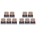 10 Pcs Hdmi Male 19 Pins A Type Solder Plug Termination Repair Replace. 