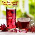 Hibiscus Tea 50gm Dried Hibiscus Flower Perfect for Hibiscus Tea loose leaf, Flor de Jamaica, Cut and Sifted Packaged in Resealable Bag Hot & Iced Tea, Whole Flowers and Petals.. 
