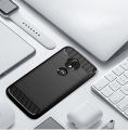 lthmy for Motorola Moto G7 Play Case Carbon Fiber TPU Soft Silicone Back Cover Armor Phone Case Casing. 