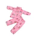 Dolls Accessories Suit Outfit New Pink Pajamas New Born Baby Doll Clothes for 18"43cm American Girl Reborn Doll Clothes. 