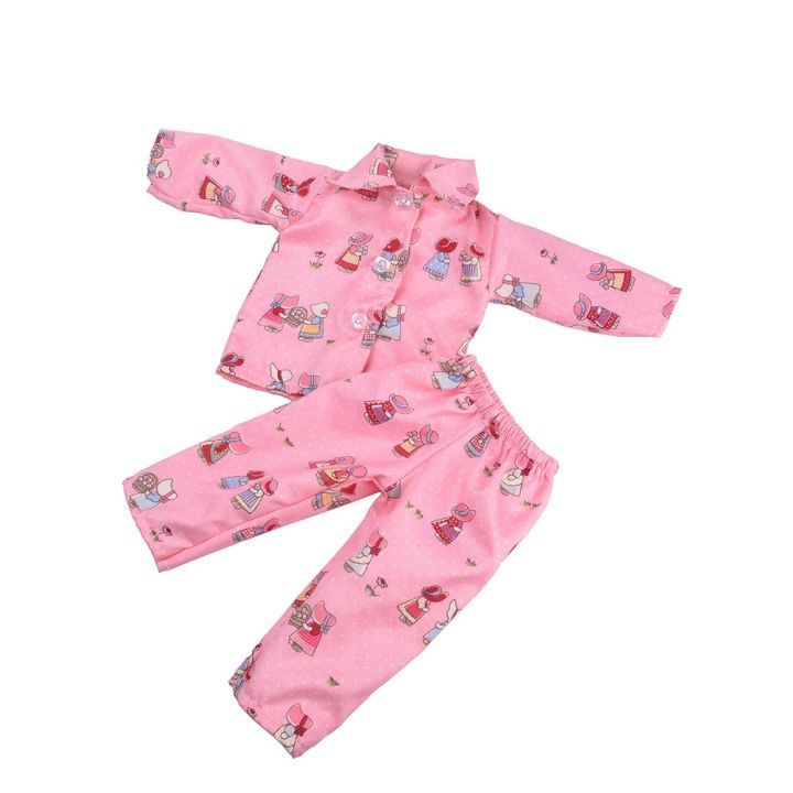 Dolls%20Accessories%20Suit%20Outfit%20New%20Pink%20Pajamas%20New%20Born%20Baby%20Doll%20Clothes%20for%2018"43cm%20American%20Girl%20Reborn%20Doll%20Clothes%20-%20Image%204