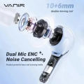 VANIR Wireless Bluetooth Earbuds, Dual Dynamic Drivers for Stunning Sound Quality, Bluetooth 5.0, IPX4 Waterproof, Low Latency for Gaming, Comfortable Fit & Noise Reduction for Clear Calls. 