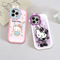 For OPPO A12/A7/A5S/A12S Back Cover Cartoon Cute Hello Kitty Pattern Phone Case Monster Lens Phone Shell Soft Protective Cover Shockproof Cellphone Casing. 