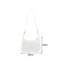 Summer Clear Fluorescent Armpit Jelly Tote Shoulder Bag. 