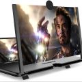 L6 12-Inch Curved Smartphone Screen Magnifier – Up to 12-Inch Mobile Phone Video Amplifier with 3D Pull-Out Enlarged Screen, HD Zoom, Eyes Protection & Foldable Design – Mobile Display Pull Out Enlarged Mobile Screen Magnifier Support For All Smartphones. 