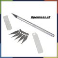 Metal Precision Paper Cutting Knife x-acto knife With 6 Spare Blades Pen Cutter. 