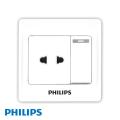 Philips - Eco Q2 Two Pole Socket with Single Switch. 