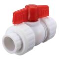 Red Tools DIY Rotary Knob Plastic PPR Stop Tap Valve for Water Pipe Hole Stop Water Mdpe 32mm. 
