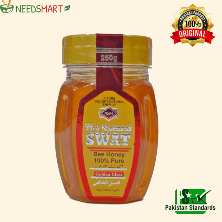 The Natural SWAT Pure Bee Honey 100% Organic - Acacia Honey, 250g