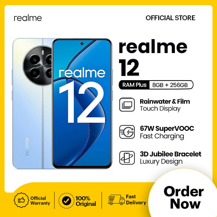 realme 12 | 8GB RAM + 256GB ROM (Get Free Gift Water Bottle)