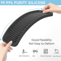 2 Pack Black Sink Organizer Tray Silicone Sink Organizer Tray Sponge Holder for Kitchen Sink Bathroom Tray Sponge Silicone Soap Holder. 