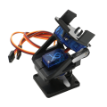 1Set Dual Axle Servo Gimbal Anti-Vibration Camera Platform Mount PTZ Pan/Tilt with 2PCS 9G Servo Replacement with 2PCS 9G Servo for FPV Drone Assembly. 