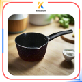sk single knob milk pan nonstick marble coated Aluminum Milk Pan/ Sauce Pan Non stick Milk pan best for tea making Non stick milk pan for boil milk. 