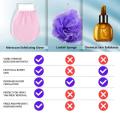 1pcs High Quality Exfoliating Gloves , Dead Skin Remover Sponge Deep Exfoliator for smoothing , Body scrubber for bathing and massage. 