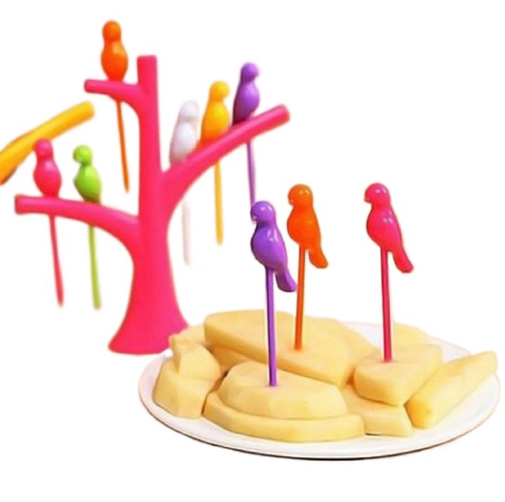 Flying Birds Fruit Fork Set
