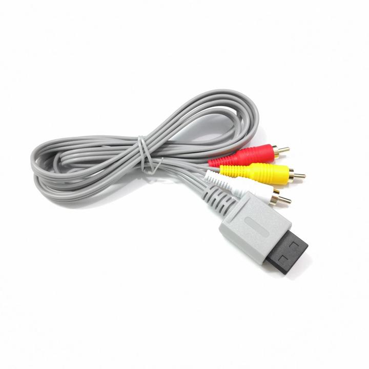 Moussy Av Data Cable Av Cable for Wii/wii-u Red White Yellow Connectors Support Hd Tv Audio Video Cord for Gaming Console 6ft Long Av Cable for Wii