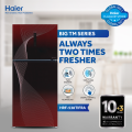 Haier 19 Cu Ft - Digital Inverter - HRF-538TIFRA ( Fresher & HCS Technology + Digital Control Panel + Turbo Fan + 4 Temperature Sensors + ABT Technology + Inverter Compressor + Glass Door) Red Colour Refrigerator /10 Years Warranty. 