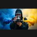Pack of 5 Color smoke bombs shell Birthday Celebration Colour_smoke Flare Stick Shell For Party Wedding Birthday Decoration. 