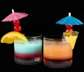 Pack of 25 - Cocktail Paper Umbrella Picks for Food Decor (Cocktail Umbrella Pick) - Cake Sweets Decoration Picks. 