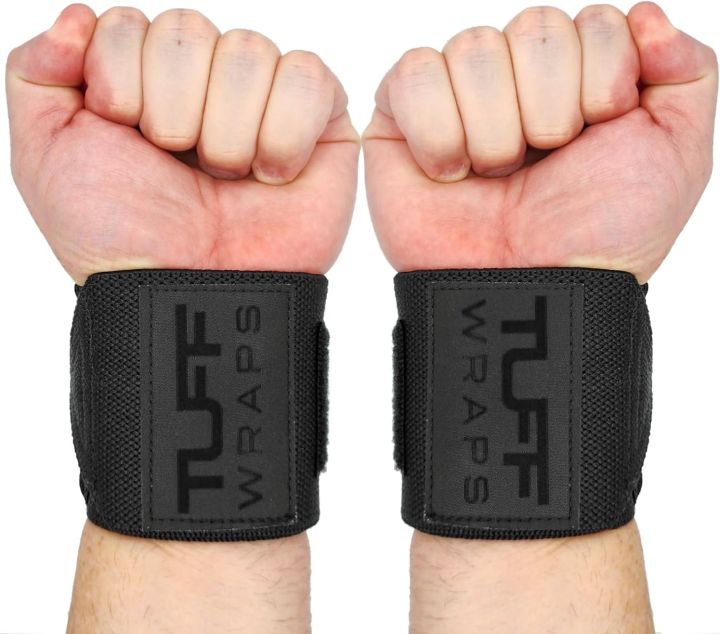 TuffWraps Wrist Wraps Weight Lifting Gym Wrist Wraps For Workout Fitness   No Thumb Loops, Quality Gym Wrist Wraps for Weightlifting, Bench Press, Powerlifting, and Cross-Training—Try The Belt Loop Tightening System multi colors