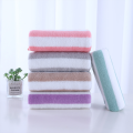 Simple Stripes Absorbent Quick Drying Bath Towel Sets Soft Adults Face Hand Towels Bathroom Microfiber Comefor Swim Bath Towels. 