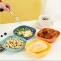 10 Pcs Plastic Plates | Premium - Quality Spit Bone Dish Household Food Grade Plastic Plates - Spit Bone Dish Round Square Set Dining Table - Garbage Plate - Dinner Set - Dinnerware. 