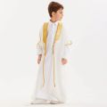 Rr Mall Presents Customized Stylish Premium Arabic Child Bisht Jubba for Kids -  Bisht for Boy's and Kid’s – Islamic Muslim Traditional Kid Boy Bisht Robe Thobe Half Sleeve Arabic Abaya Jubba - Available in all Colors and all Sizes. 