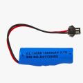 1000mAh 3.7V 14500 Li-ion Battery with BMS and SM Connector. 
