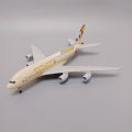 Airplane Model Metal ETIHAD AIRBUS  A380 20 cm with wheels Airlines Airplane Diecast Air Plane Model Aircraft w Wheels Landing Gears. 