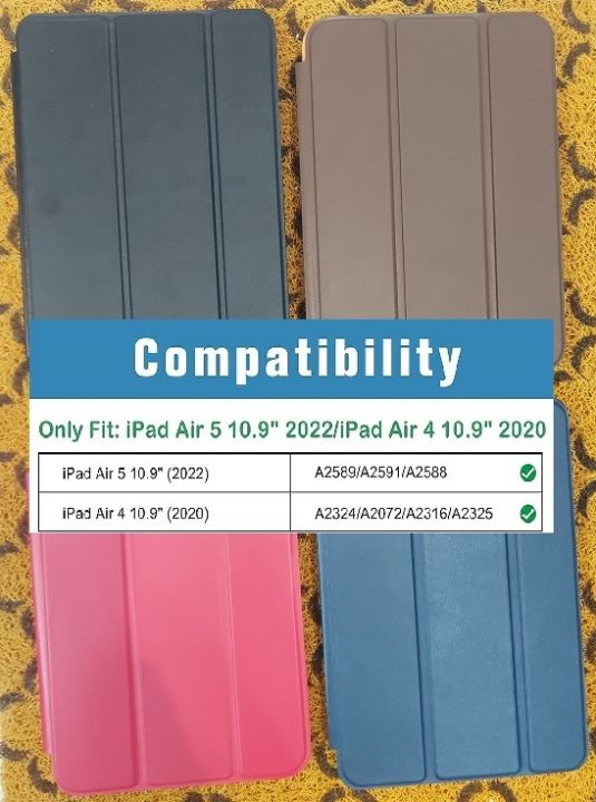 iPad AIR 4 & AIR 5 10.9" 2020 / 2022 Smart Book Cover Case Auto Sleep / Wake Mode