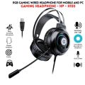 Gaming Headphones Rgb with Mic for PC, Pubg Mobile, PS4, Laptop - 360 Surround Sound Super Bass Vibration Over the Ear Wired Head Phones Headset for Gaming with Noise Cancelling Microphone. 