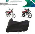 Universal Double Coated Waterproof Bike Cover, Scratch & Dust Proof Bike Parking Cover, Top/ Bike Cover for Honda CD 70, Bike Cover for 125, Black and Silver. 