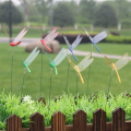 24Pcs 3D Dragonfly Garden Decor Dragon Fly Garden Stakes Dragonflies Garden Ornaments. 