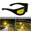 Day-Night Vission Anti Fog Polarizing Glasses For Driving - Night Vision Yellow Anti Glare Glasses For Bike Riding - Anti Flare Night Glasses For Male & Female - Easy To Use Unisex Comfortable Anti Fog Night Vission Glasses - Sports Glasses For Night. 