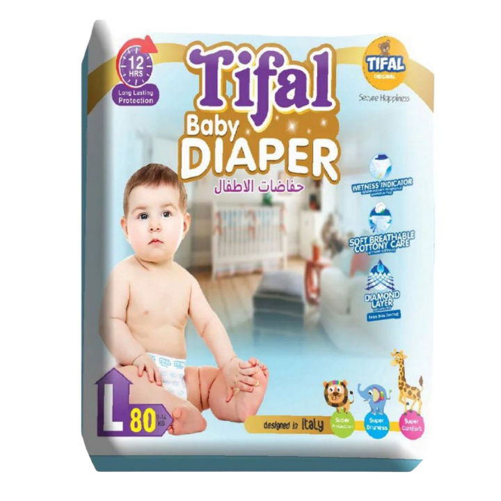 Tifal Baby Diaper Large Size (80Pc)
