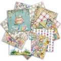 Bello Craft 6x6 inch 24 Sheets Pattern paper / Craft Papers / Designer Paper Pack Scrapbooking. 