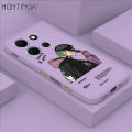 Hontinga for Infinix Note 30 4G 5G Back Cover Green Hair Boy Side Design Phone Case Square Soft Liquid Silicone Mobile Cover. 