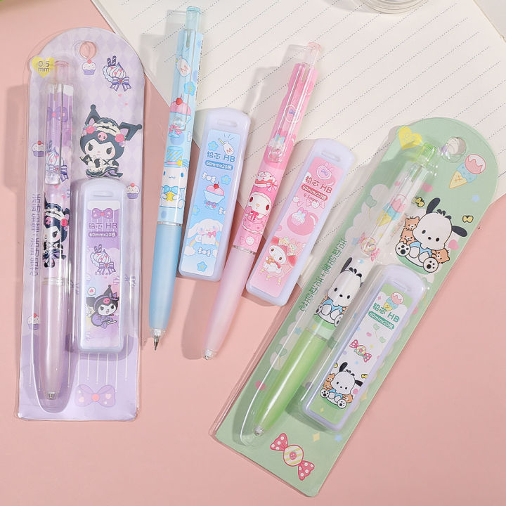 Sanrio Kawaii Pencil Set Cartoon Learning Stationery Creative Birthday Gift for Children
