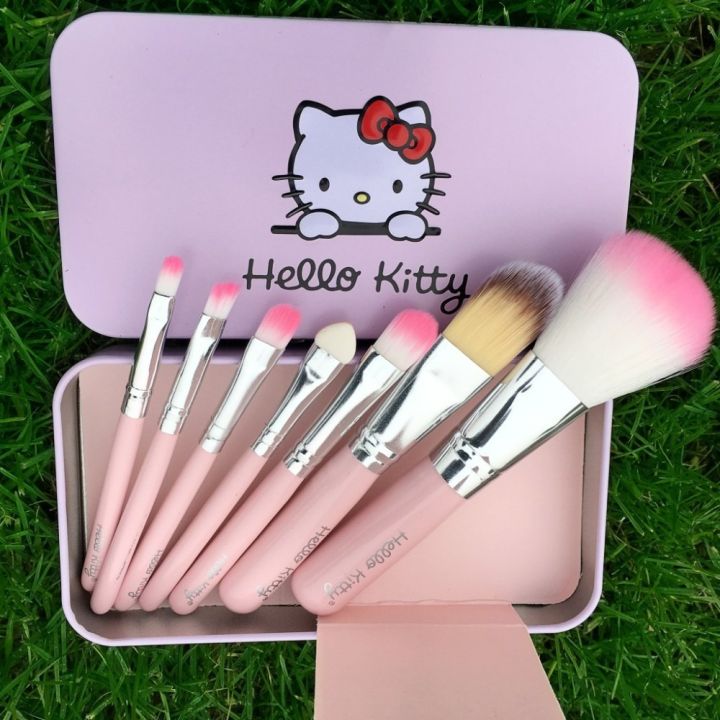Cute%20Hello%20Kitty%20Black%207%20Makeup%20Brushes%20Set%20for%20Girls%20&%20Women%20Foundation%20Eye%20Shadow%20-%20Image%205