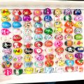 Wholesale 25pcs/lot Women's Colourful Resin Acrylic Rings Girls Various Aesthetic Jewelry Party Gifts. 