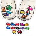 20pcs Pixar Cars Lightning McQueen Shoe Charms for Croc DIY Shoe Decorations Accessories Sandal Decorate for Kids Party Gifts. 
