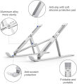 Metal Laptop Stand Portable Metal Folding Adjustable Laptop Stand. 