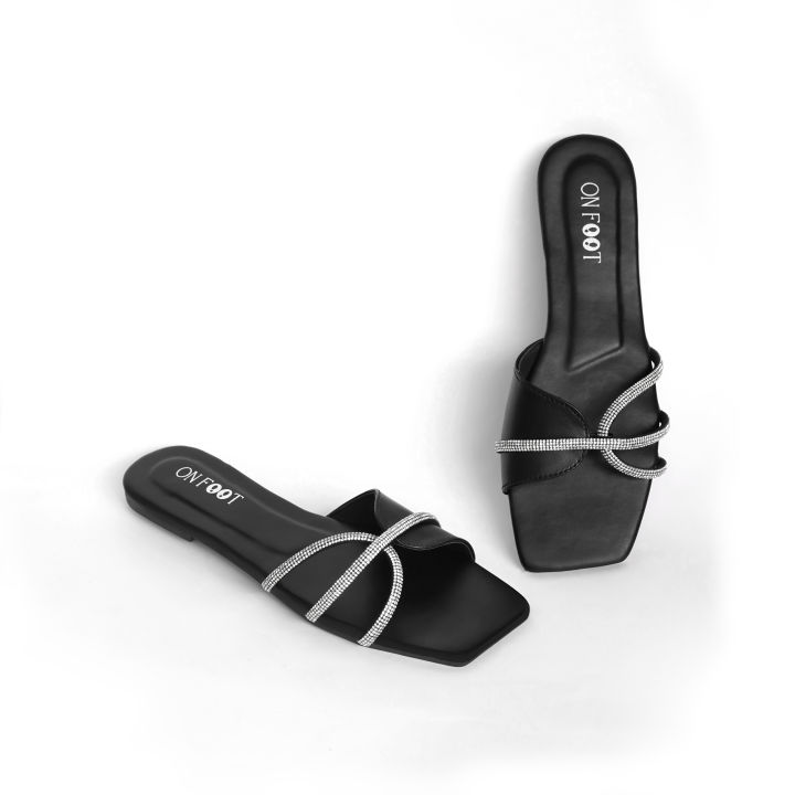 On Foot Women’s Flats | Comfortable Slip-On Sandals | Cushioned Insole