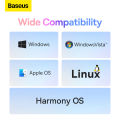 Baseus F01B Silent Wireless Mouse, Tri-Mode Bluetooth Mouse with 1600 Dpi Compatible with PC, Mac, Laptop, Tablets. 