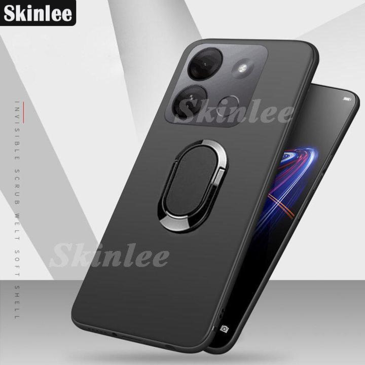 Phone Case for Infinix Smart 7 HD Back Cover Stand Cover Bracket Finger Ring Casing for Infinix Smart 7HD Phone Cases